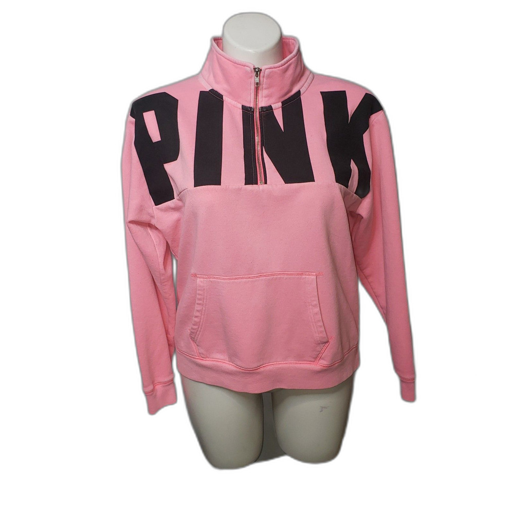 Victorias Secret PINK Pullover Spellout Sweatshirt Womens Size Large